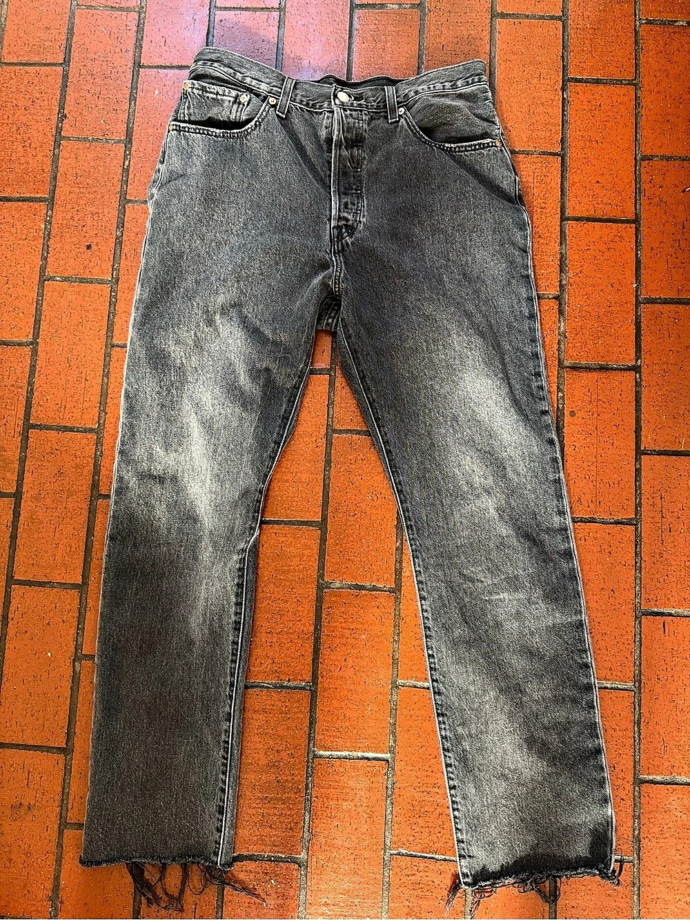 Levi's 501 Straight Leg Jeans faded black Waist 31